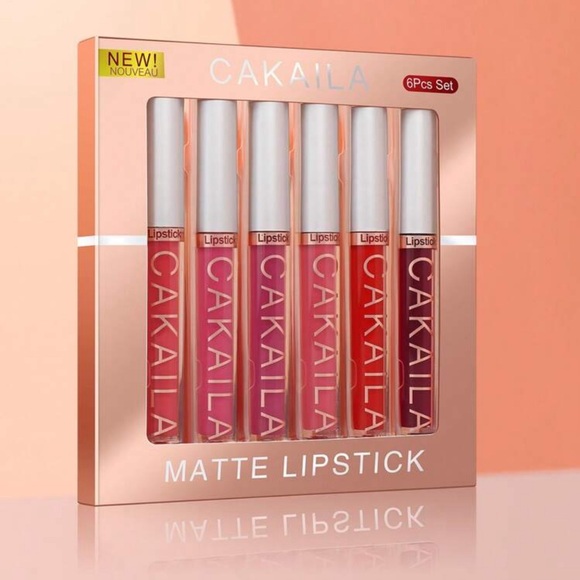 6Pcs Long-Lasting Wear Waterproof Liquid Lipstick Kit Lip Makeup Set - Picture 2 of 3